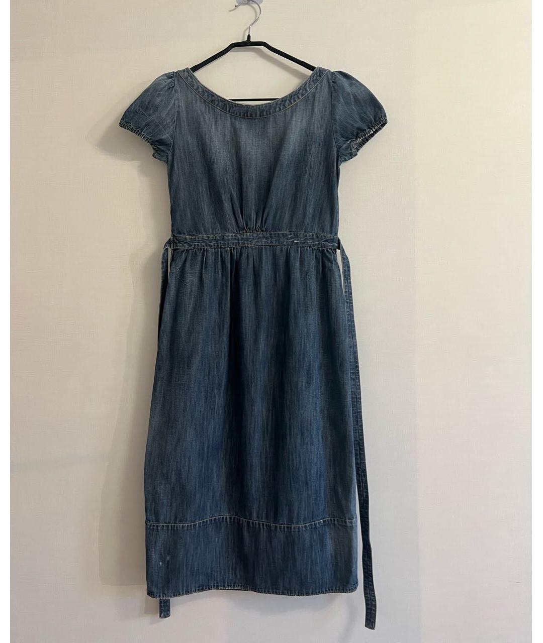 DSQUARED2 Синее деним повседневное платье, фото 7