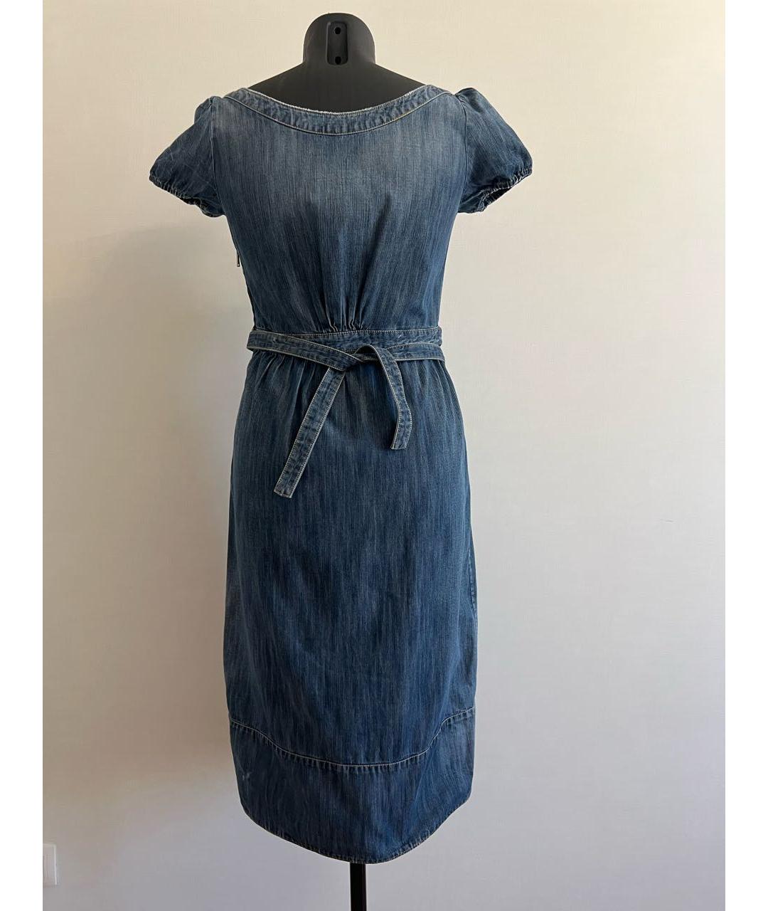 DSQUARED2 Синее деним повседневное платье, фото 4