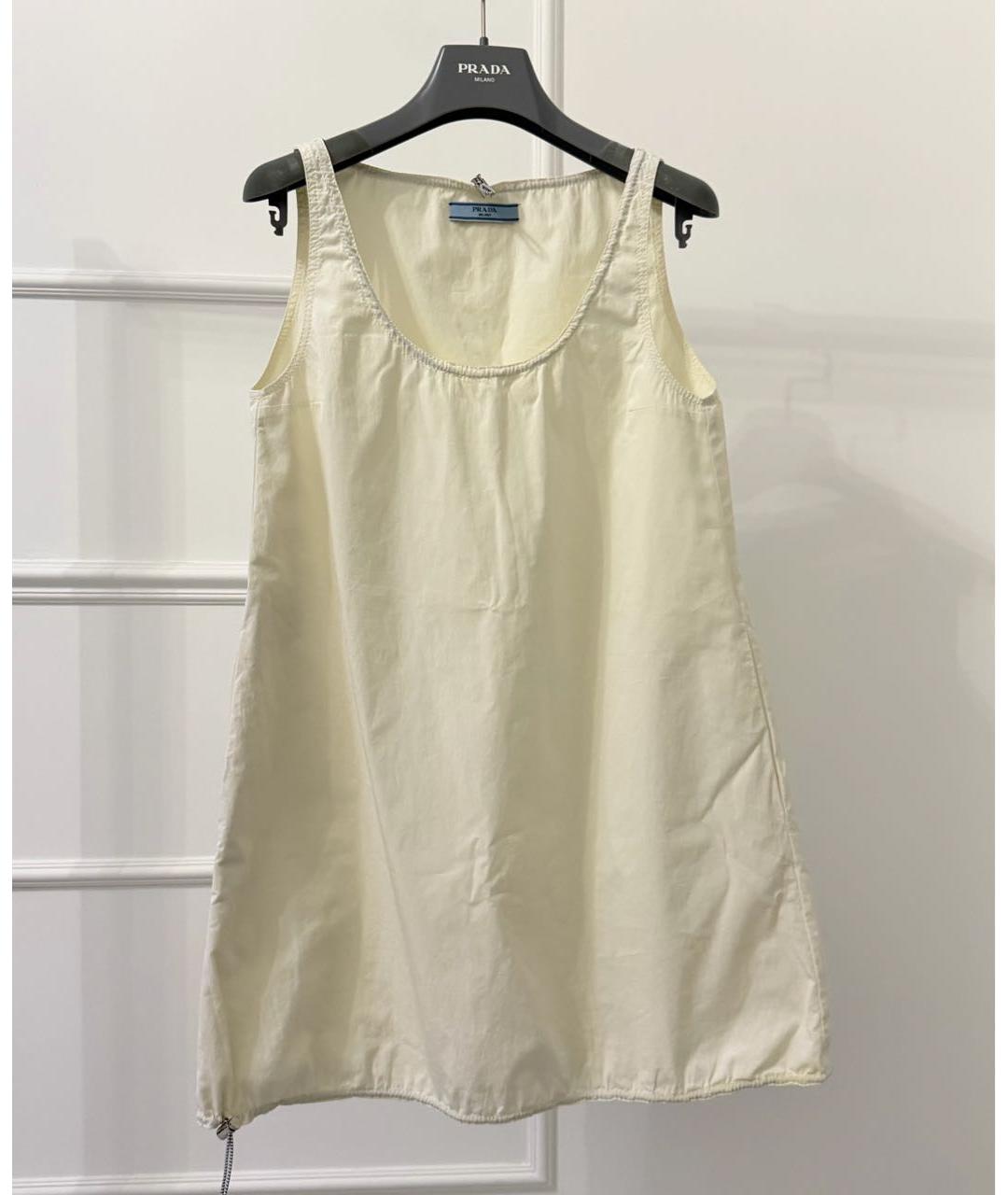 PRADA Бежевое повседневное платье, фото 5