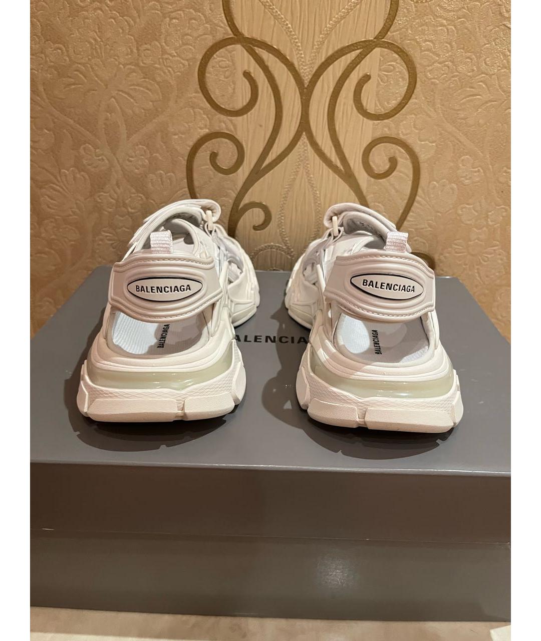 BALENCIAGA Белые сандалии, фото 4