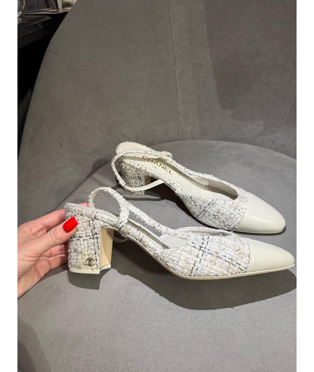 CHANEL Белые туфли, фото 5