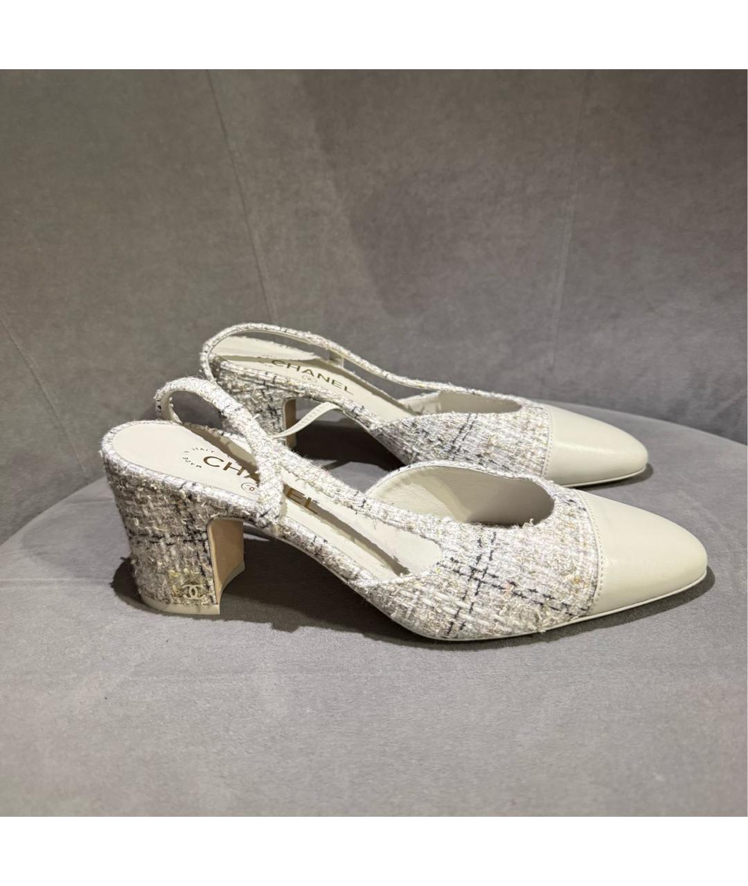 CHANEL Белые туфли, фото 6
