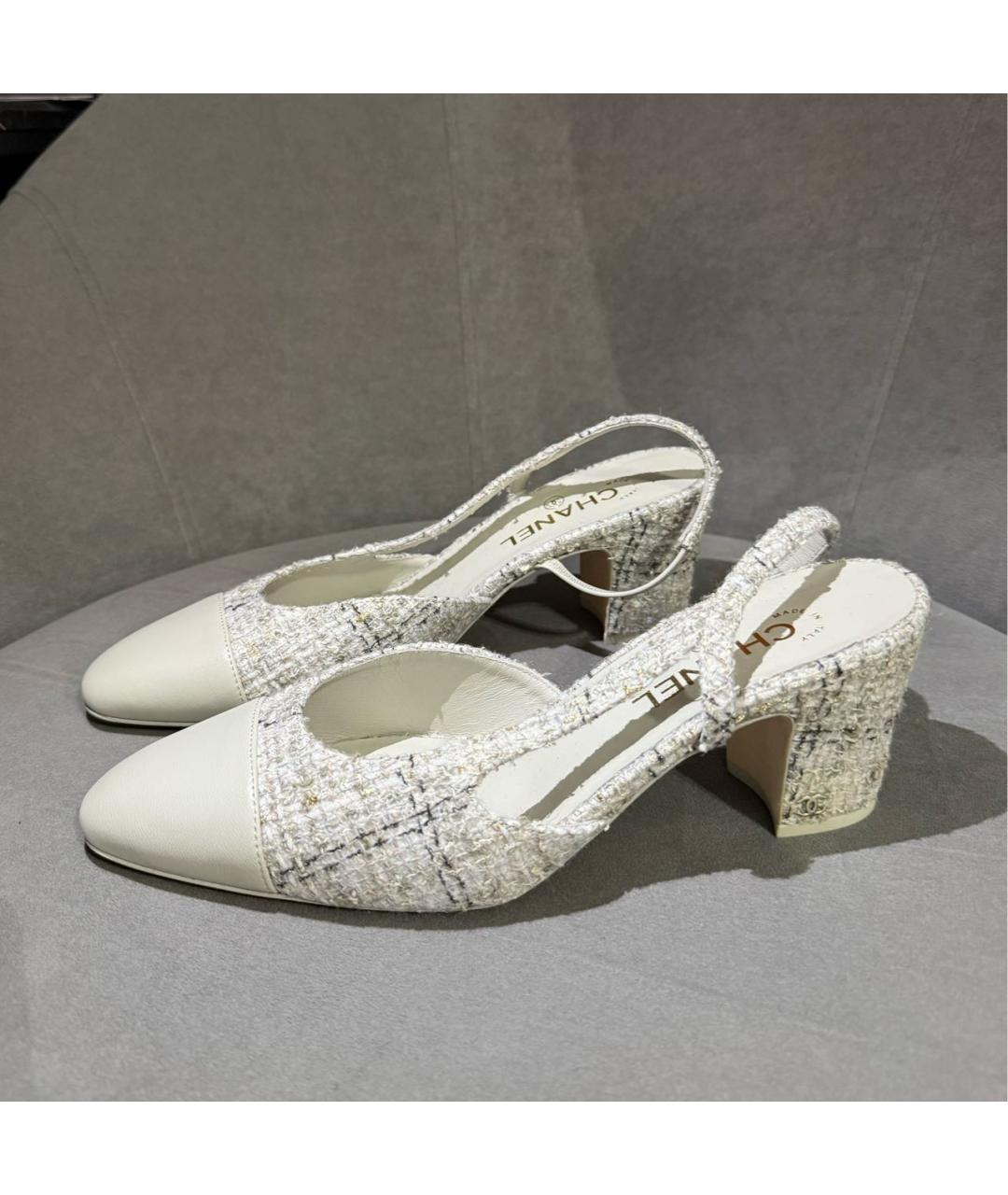 CHANEL Белые туфли, фото 3