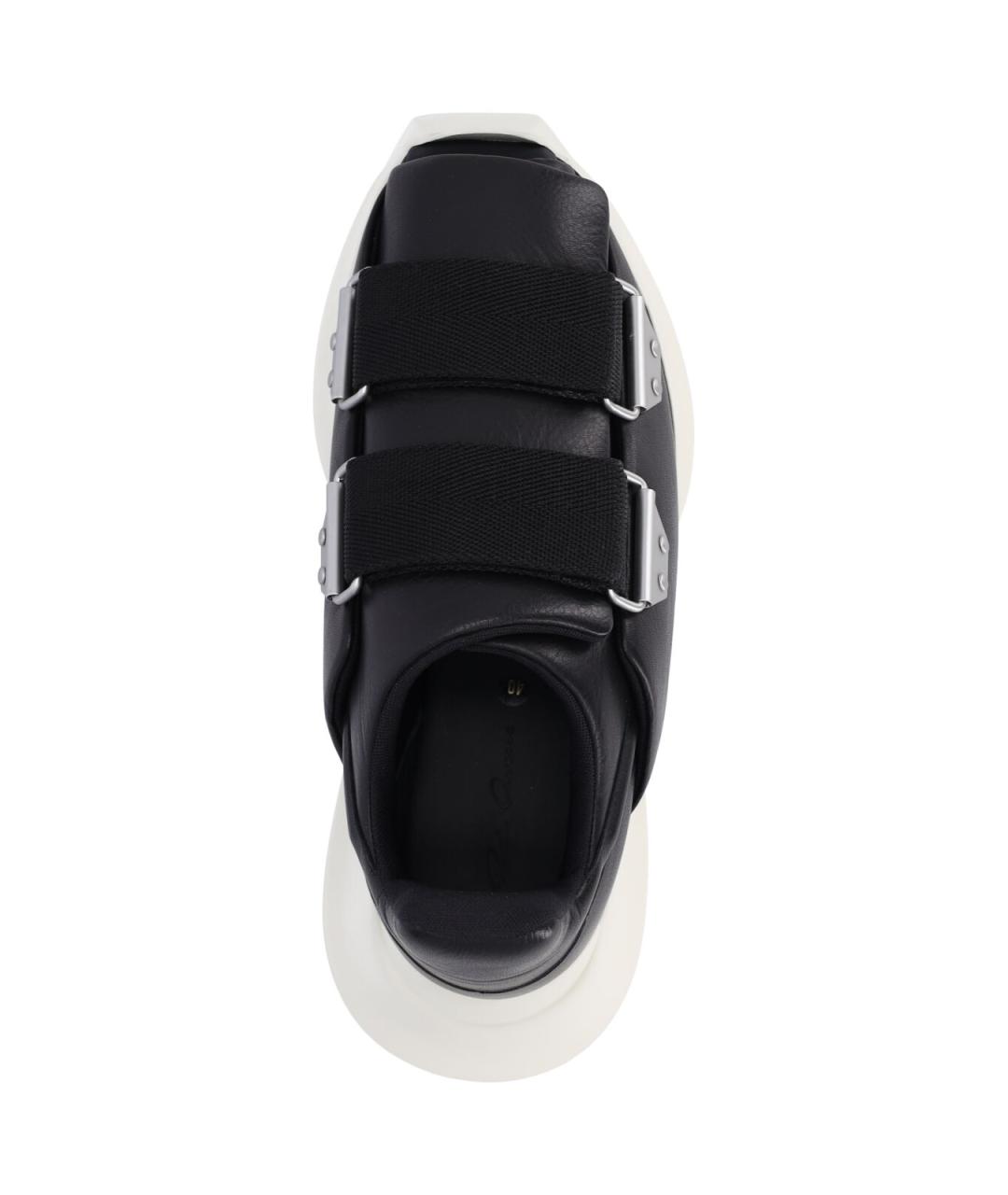 RICK OWENS Черные низкие кроссовки / кеды, фото 5