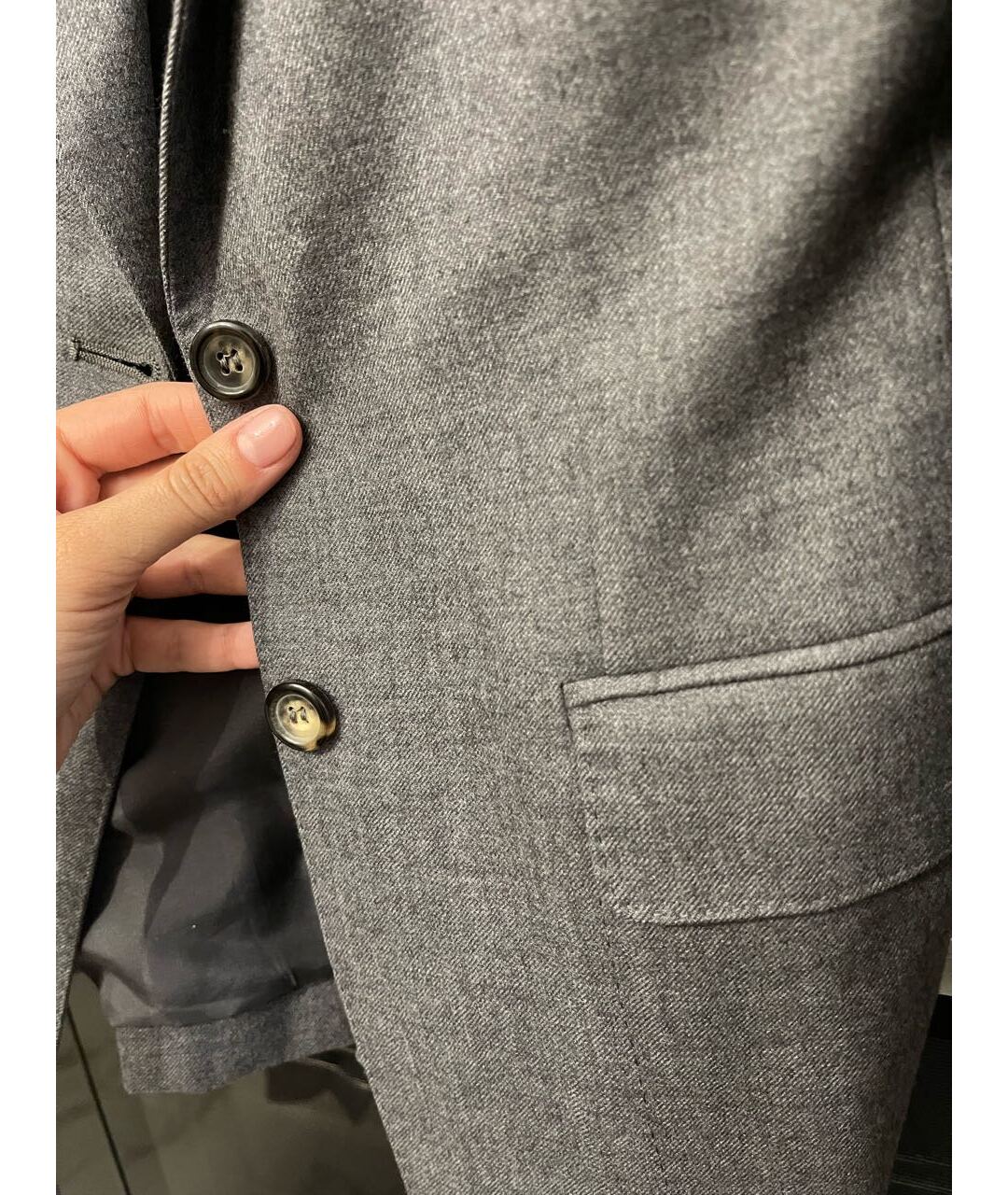 SAINT LAURENT Серый жакет/пиджак, фото 4