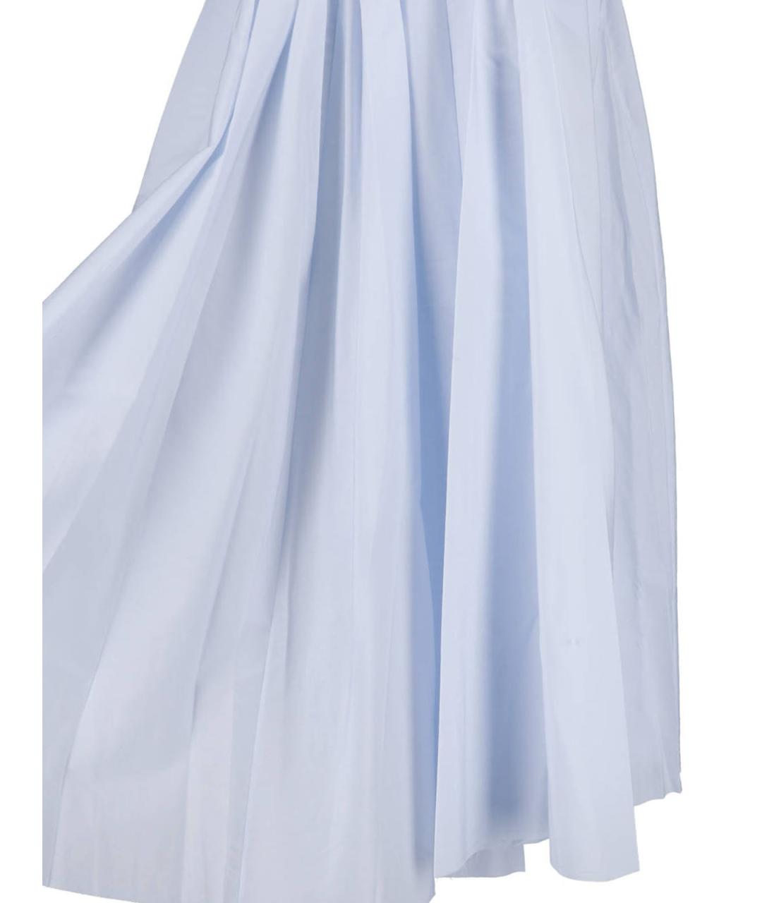 Sa Su Phi Голубая хлопковая юбка макси, фото 4