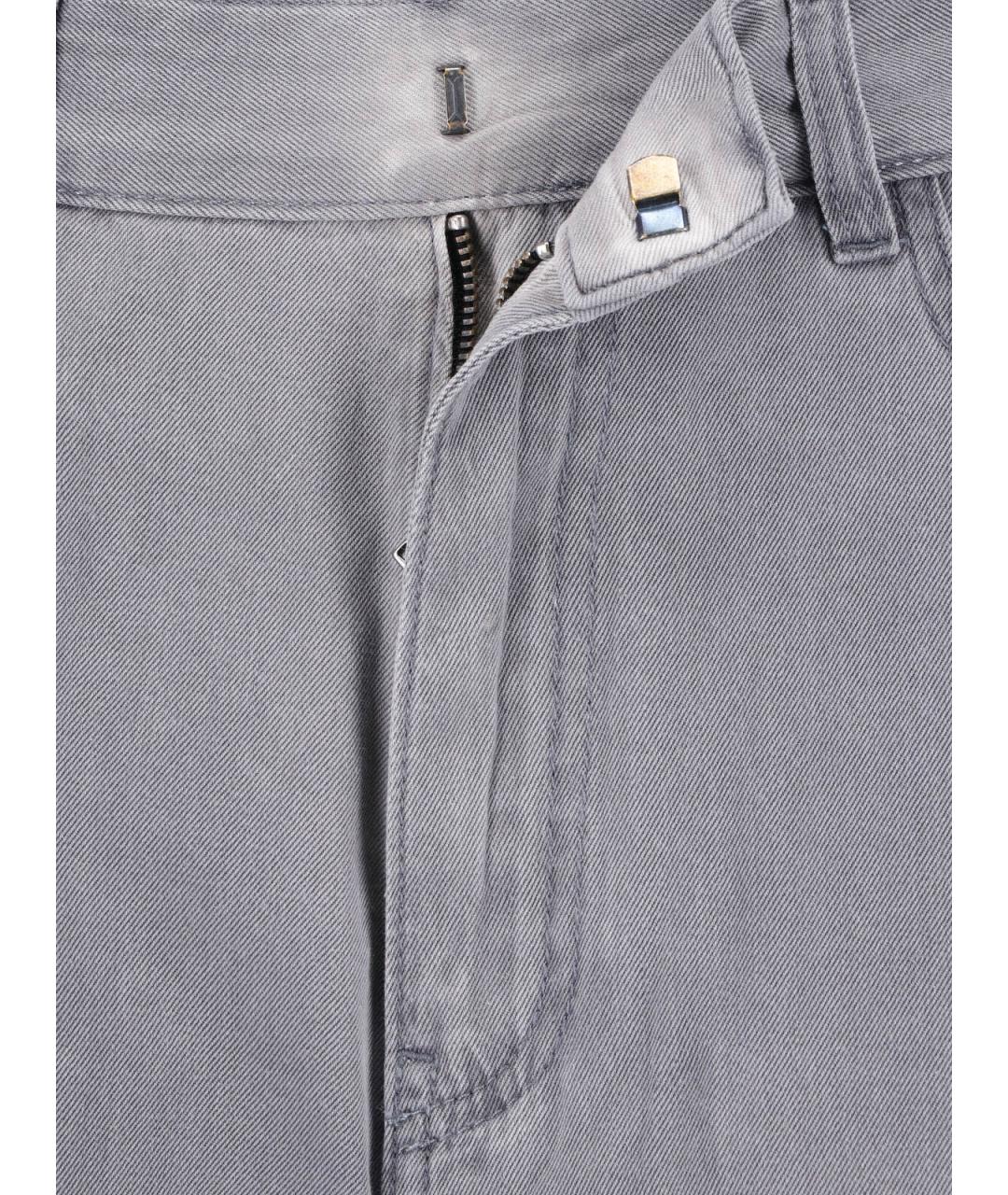 Sa Su Phi Серые хлопковые прямые джинсы, фото 5