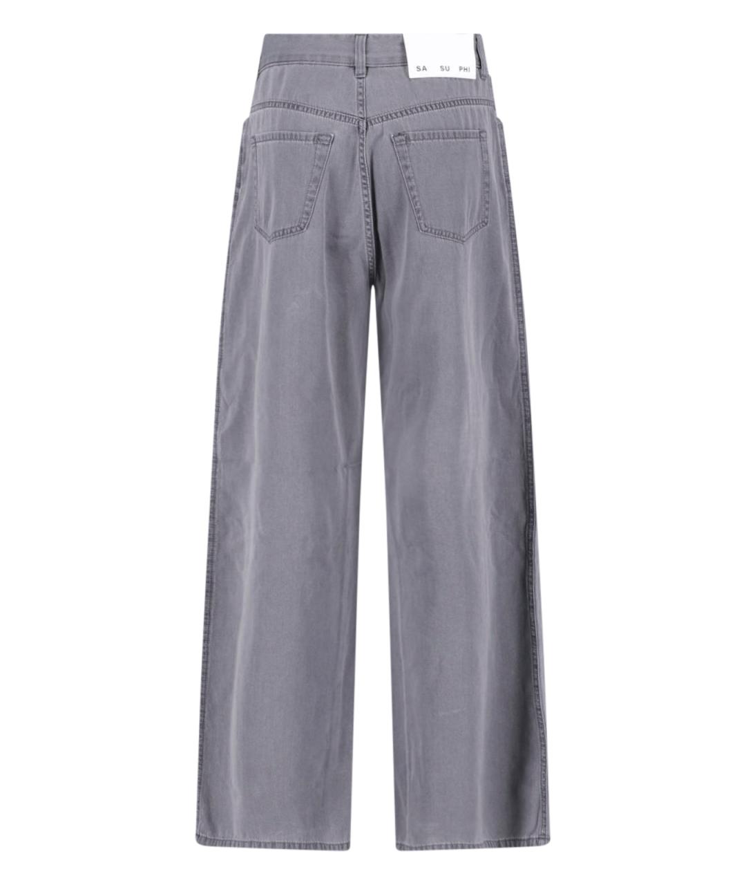 Sa Su Phi Серые хлопковые прямые джинсы, фото 2
