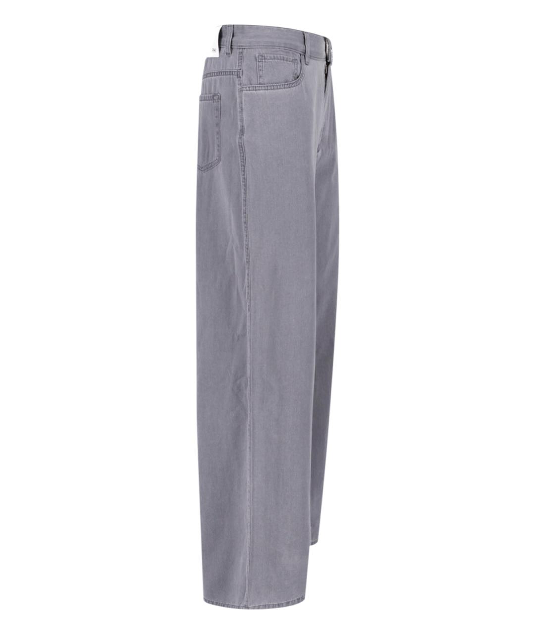 Sa Su Phi Серые хлопковые прямые джинсы, фото 3