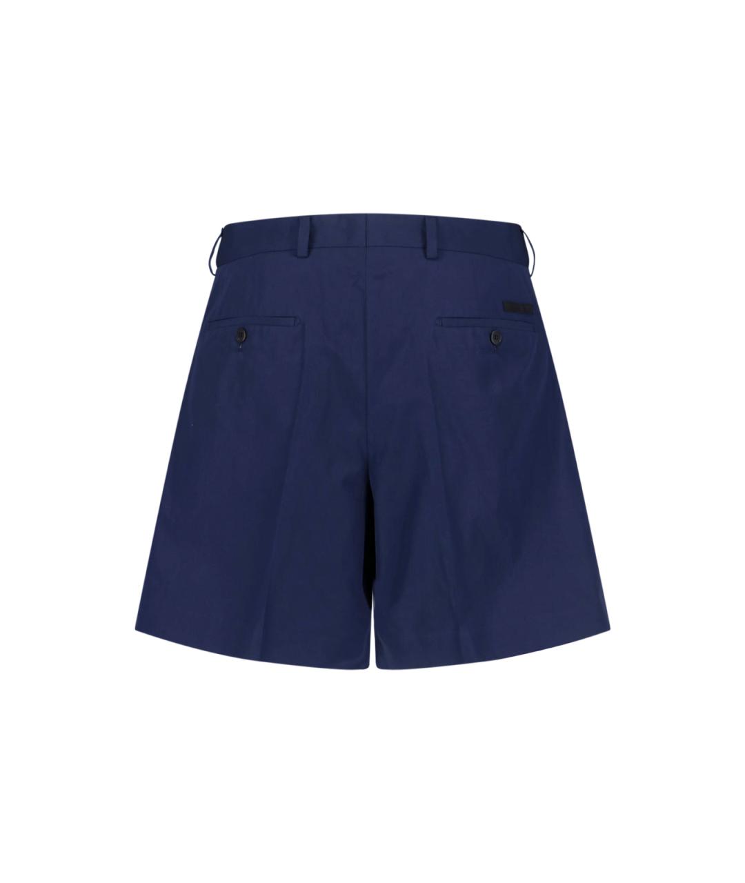 PRADA Синие хлопковые шорты, фото 2