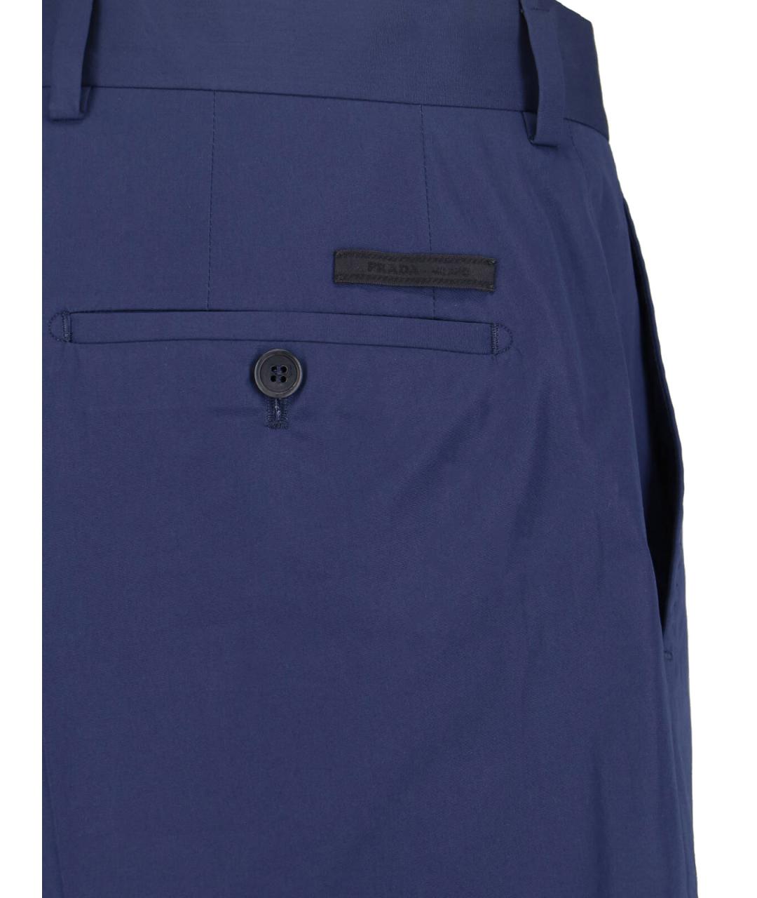 PRADA Синие хлопковые шорты, фото 4