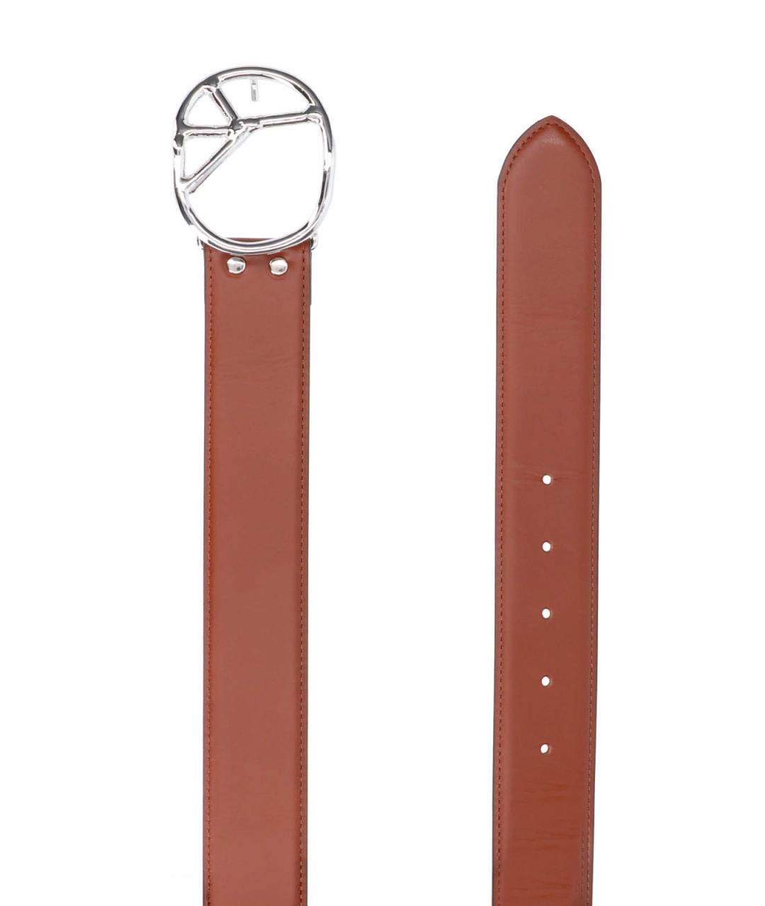 NEEDLES Коричневый кожаный ремень, фото 2