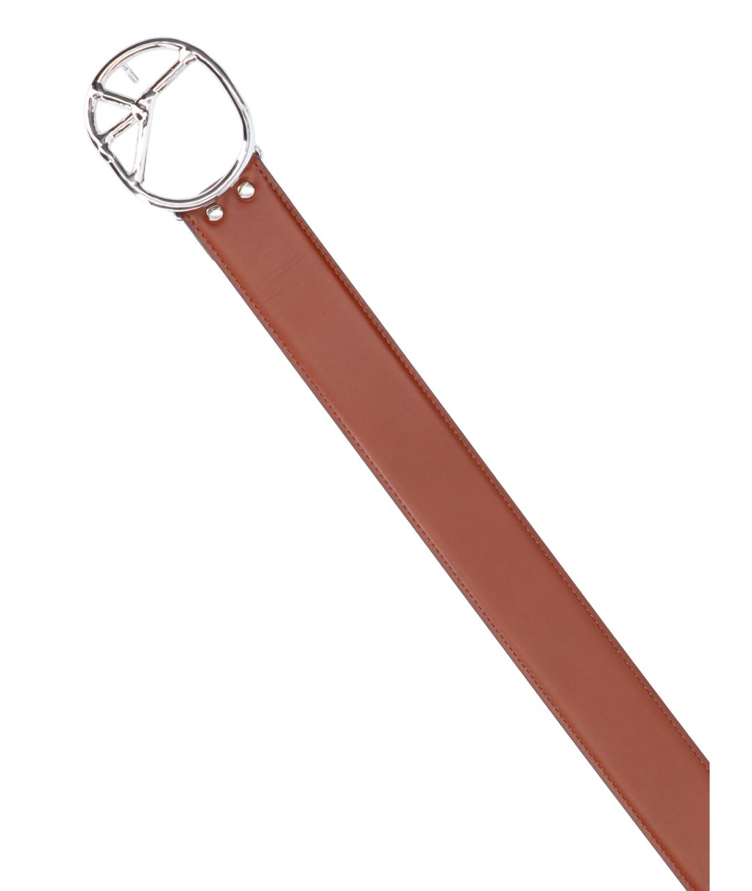 NEEDLES Коричневый кожаный ремень, фото 3