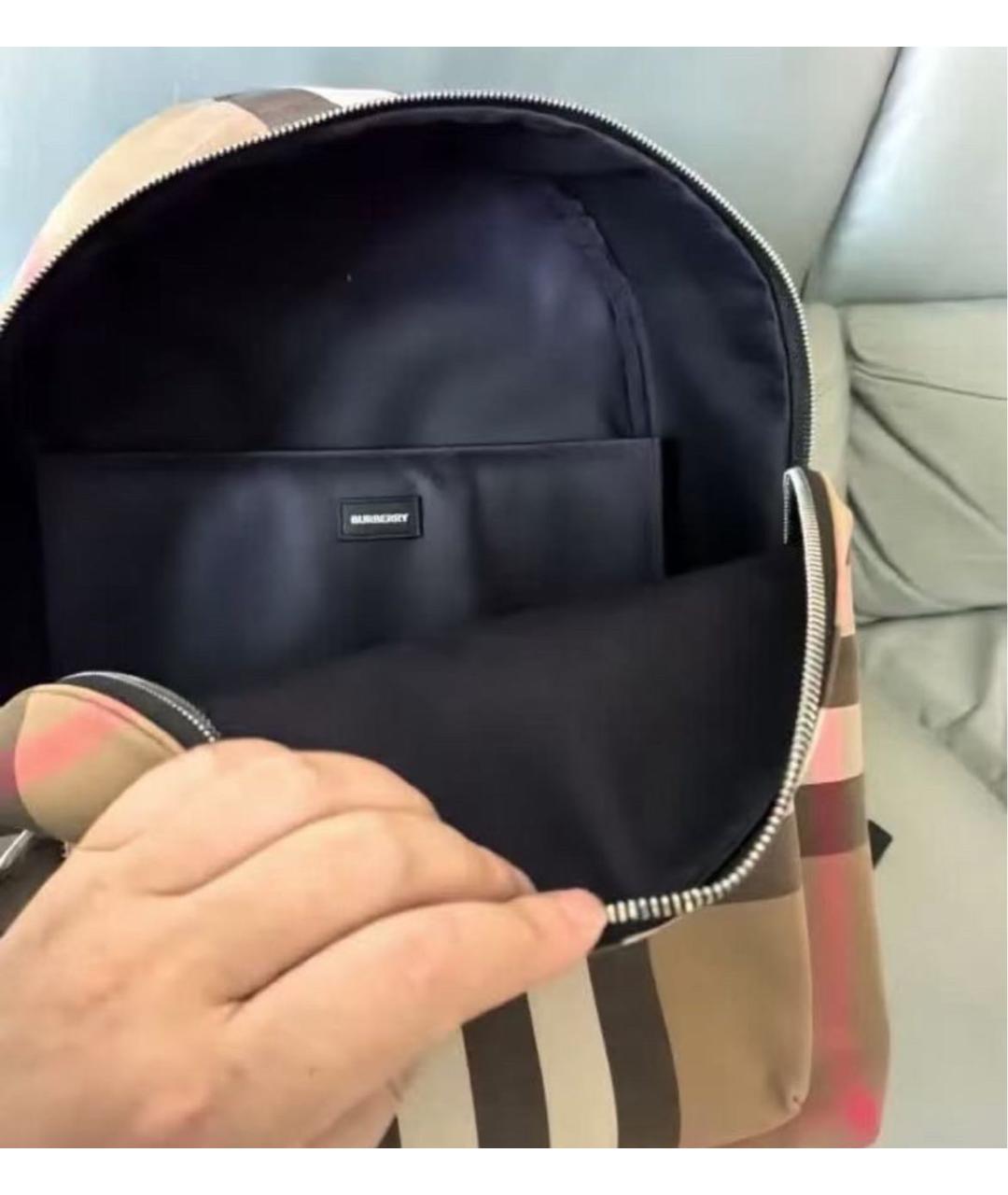 BURBERRY Бежевый рюкзак, фото 5