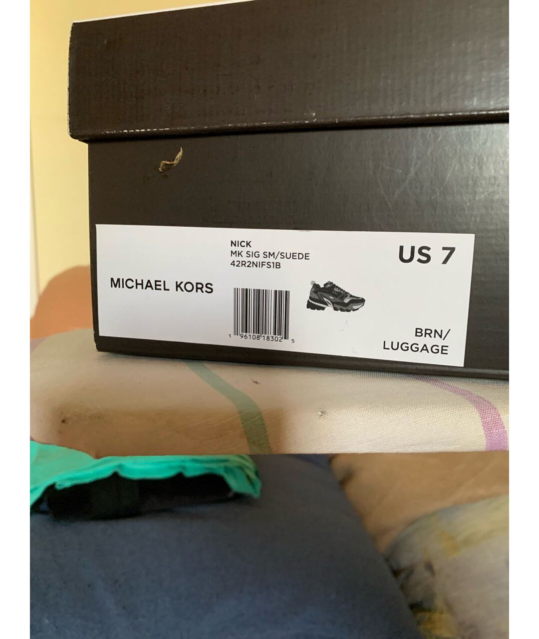 MICHAEL KORS Коричневые кожаные высокие кроссовки / кеды, фото 5