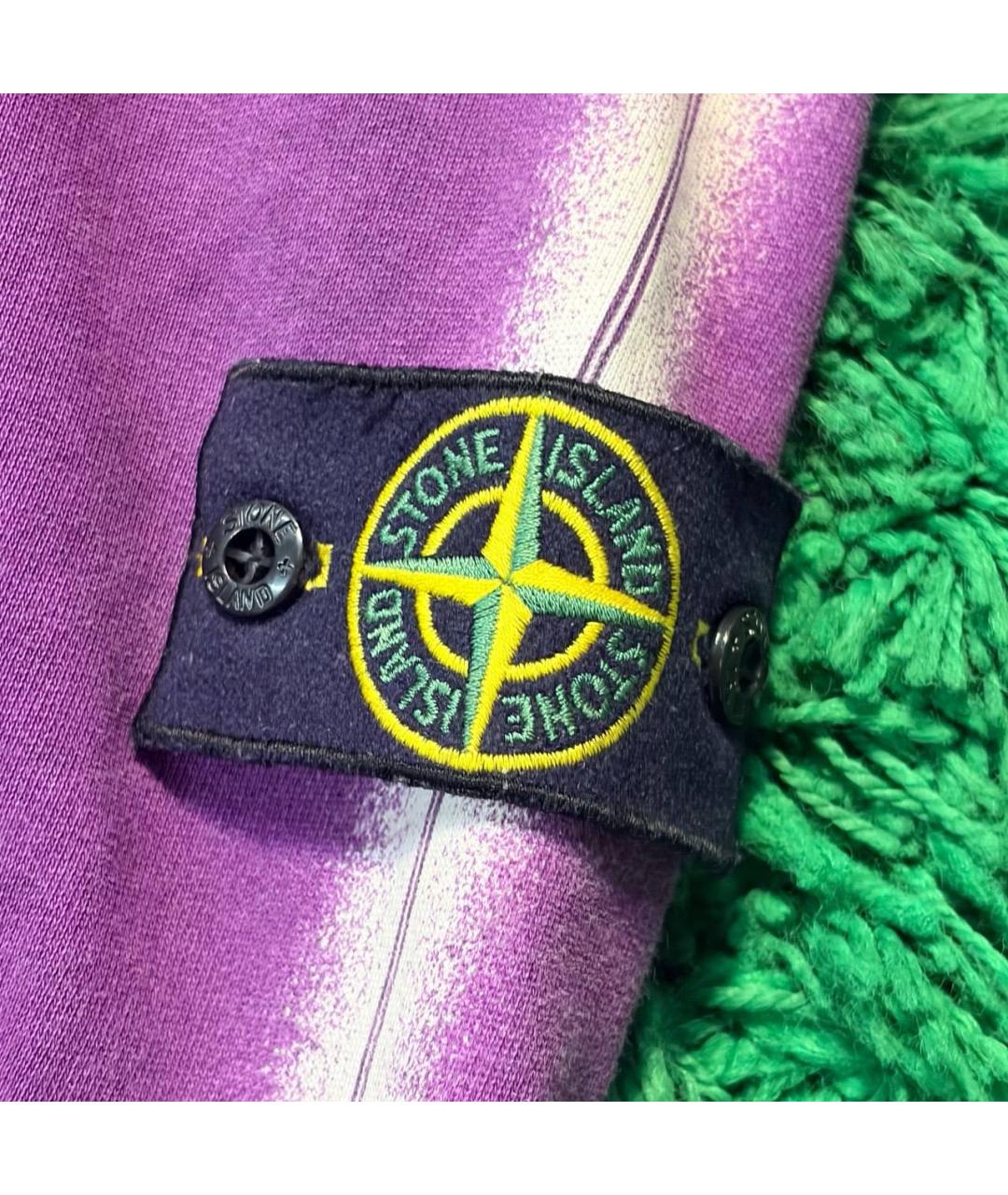 STONE ISLAND Фуксия хлопковые повседневные брюки, фото 3