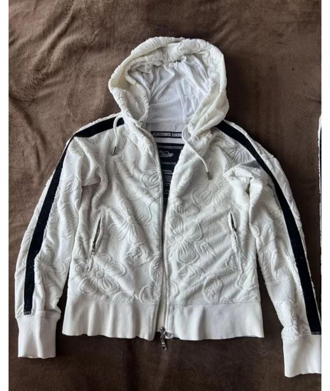 JUST CAVALLI Белый хлопковый костюм с брюками, фото 2