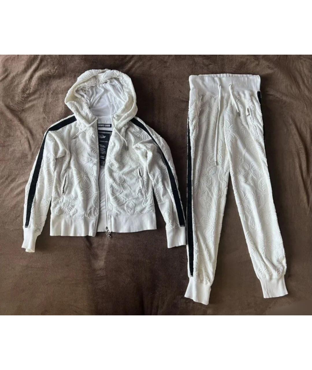 JUST CAVALLI Белый хлопковый костюм с брюками, фото 10