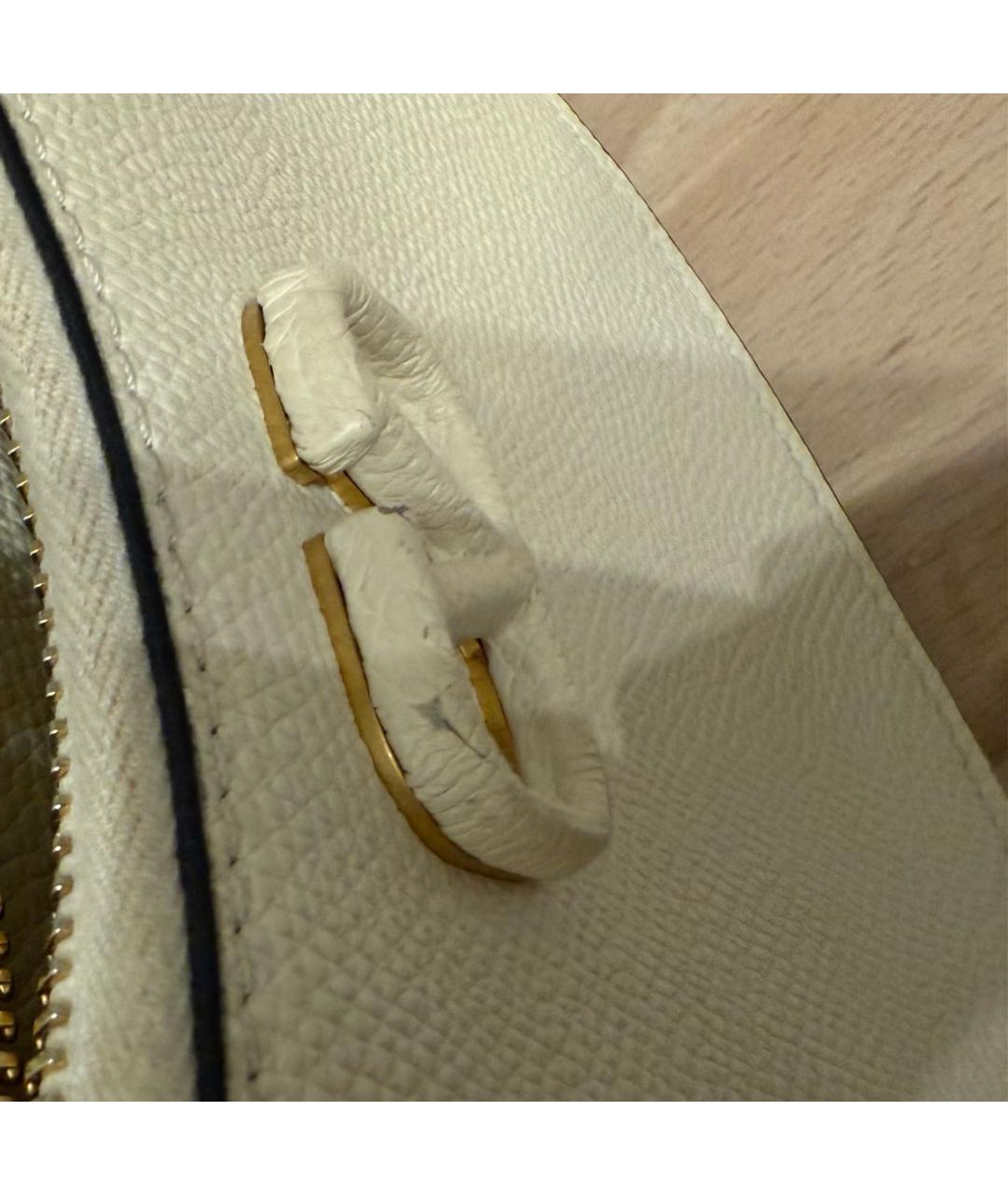 VALENTINO Бежевая кожаная сумка через плечо, фото 4