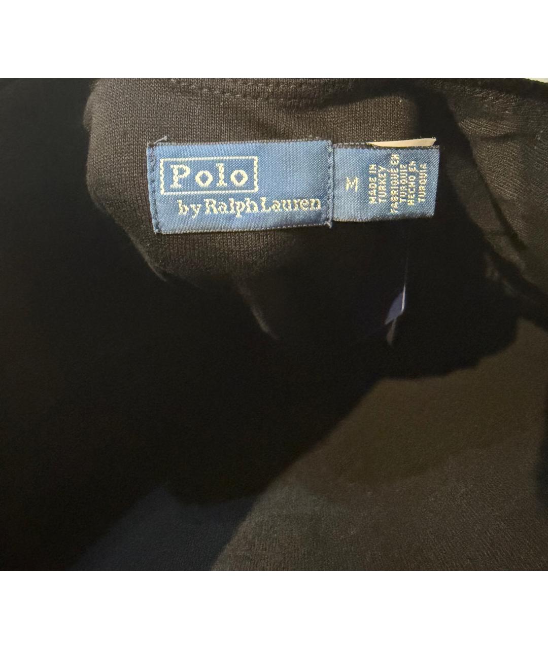 POLO RALPH LAUREN Черное бархатное коктейльное платье, фото 3