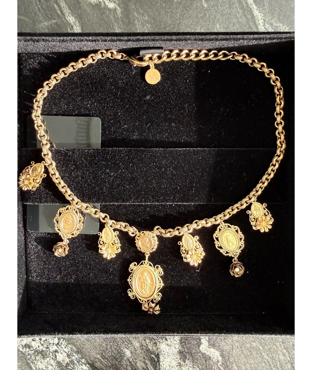 DOLCE&GABBANA Золотое колье, фото 5