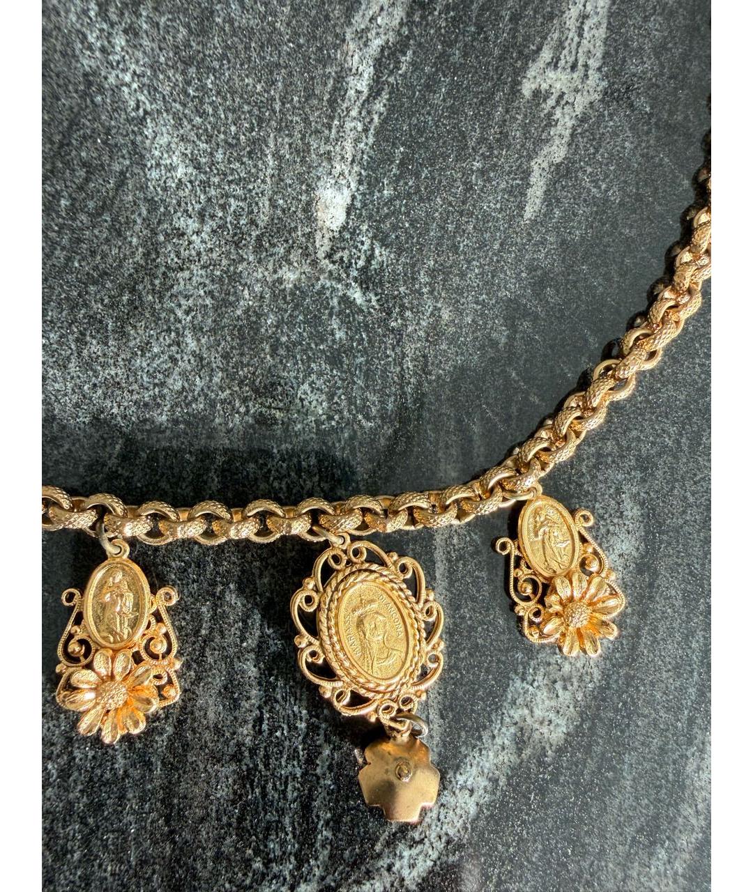 DOLCE&GABBANA Золотое колье, фото 4