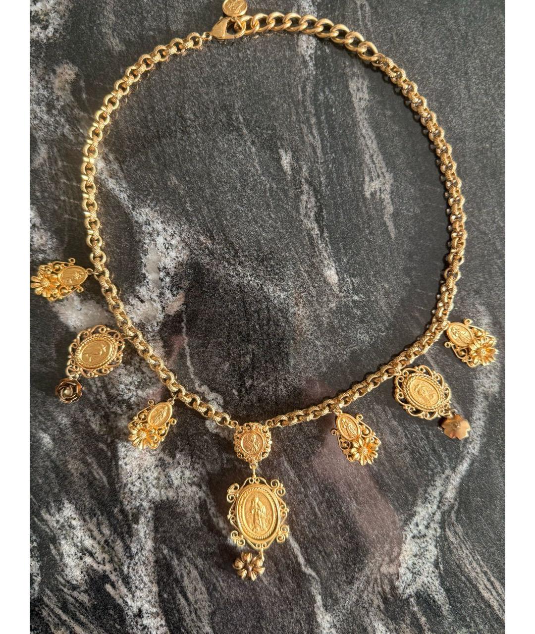 DOLCE&GABBANA Золотое колье, фото 2