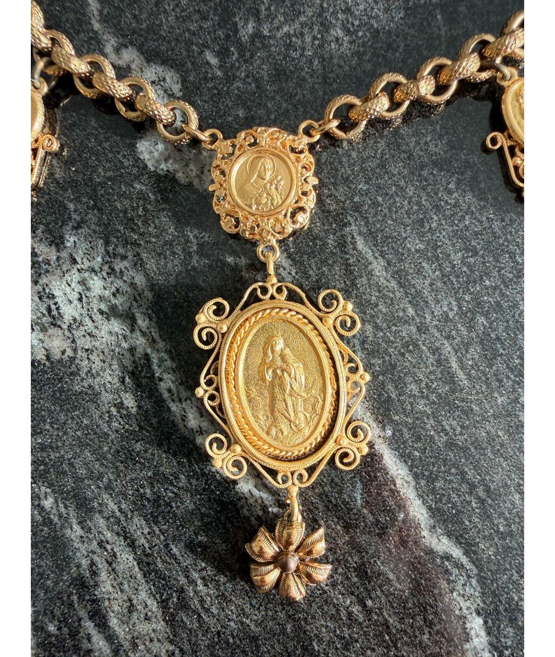 DOLCE&GABBANA Золотое колье, фото 3