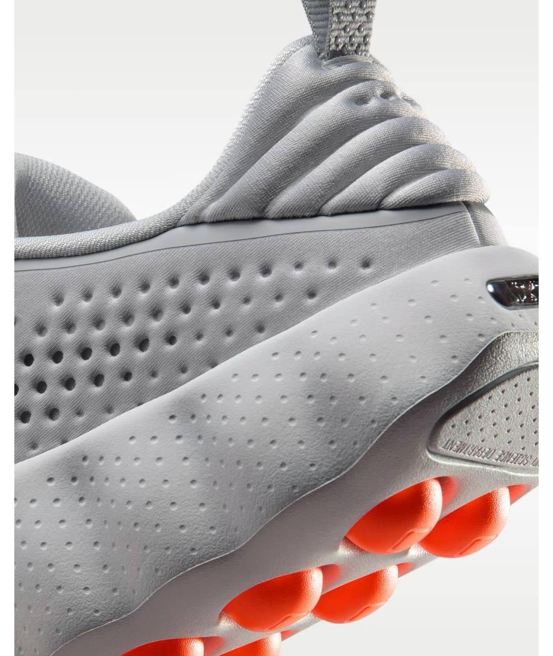 NIKE Серые резиновые низкие кроссовки / кеды, фото 4