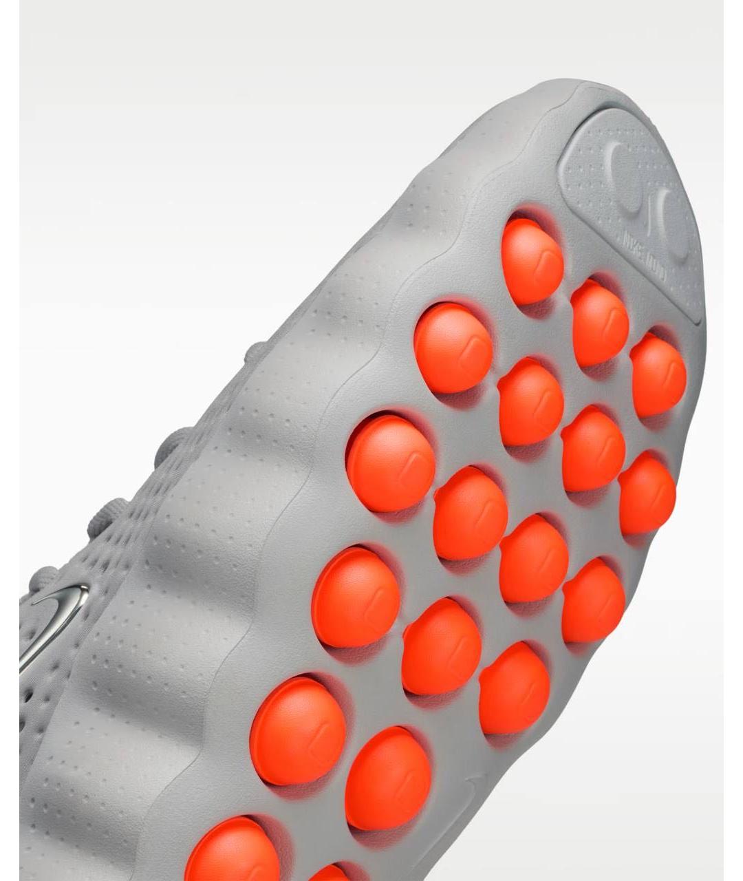 NIKE Серые резиновые низкие кроссовки / кеды, фото 3