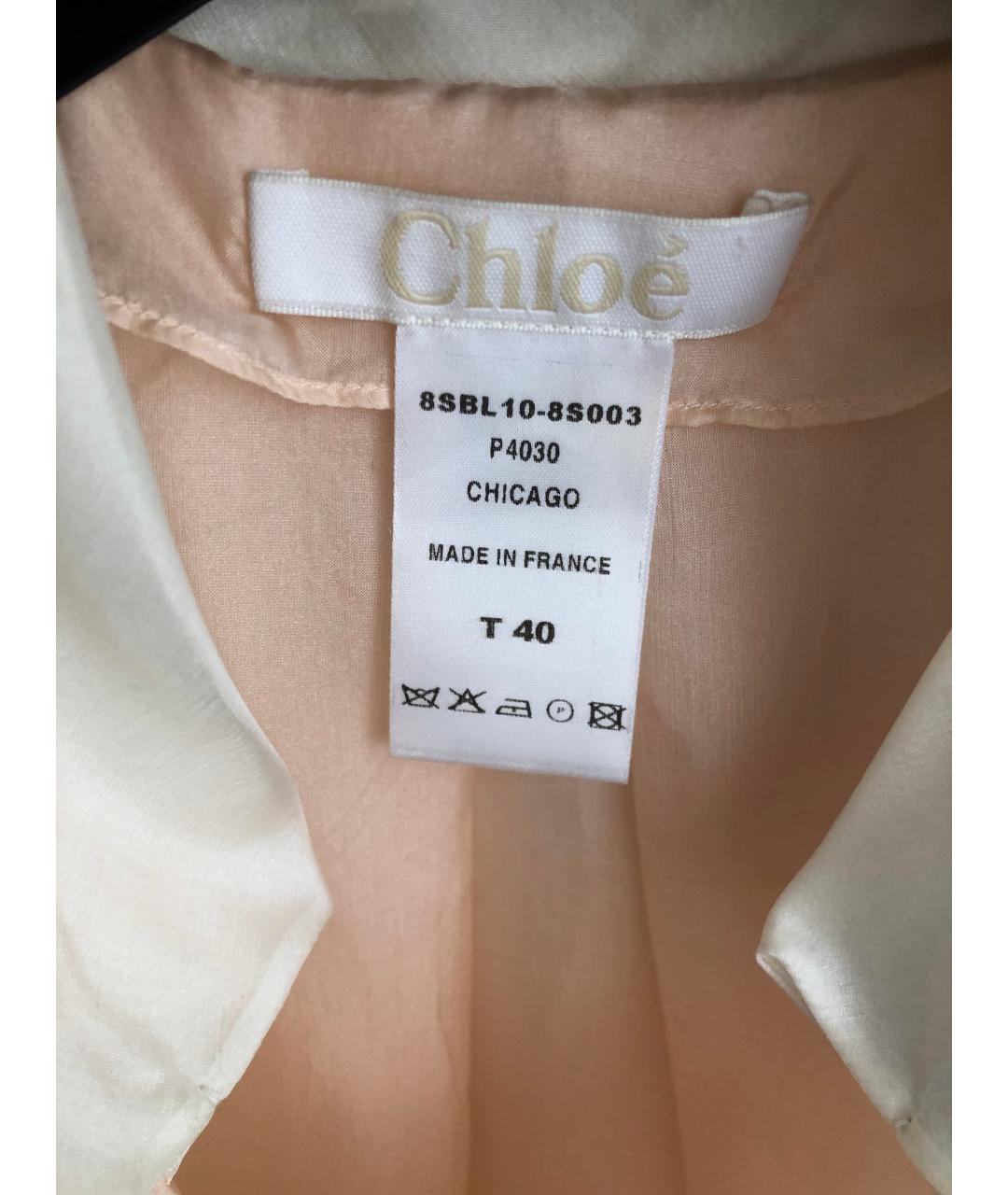 CHLOE Мульти шелковая блузы, фото 3