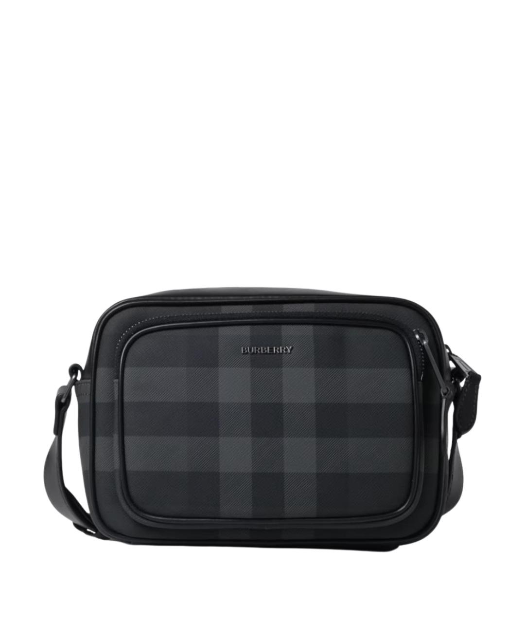 BURBERRY Антрацитовая сумка на плечо, фото 1