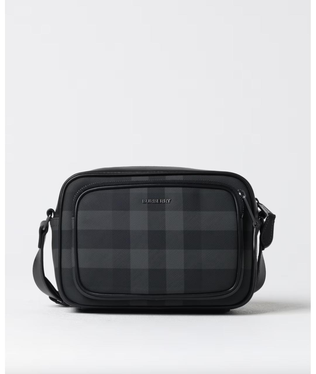 BURBERRY Антрацитовая сумка на плечо, фото 6