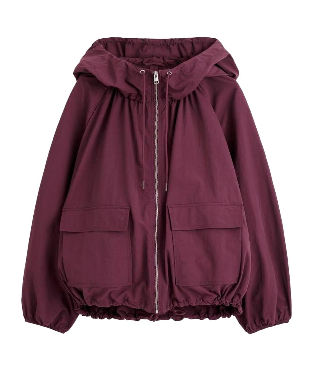 COS Бордовый хлопко-эластановый тренч/плащ, фото 1