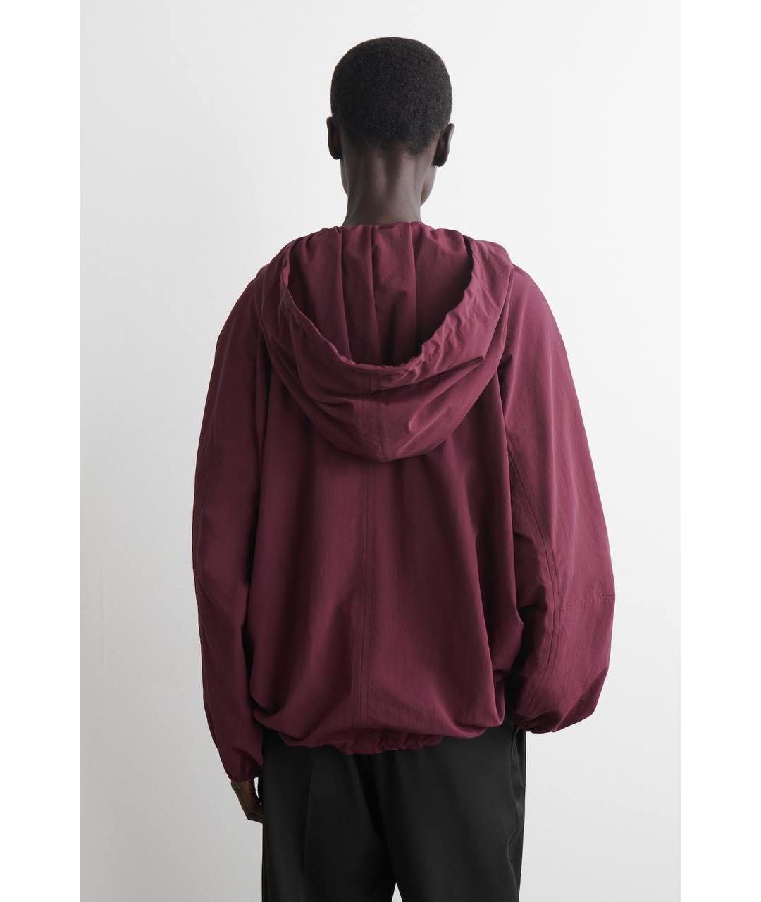 COS Бордовый хлопко-эластановый тренч/плащ, фото 5