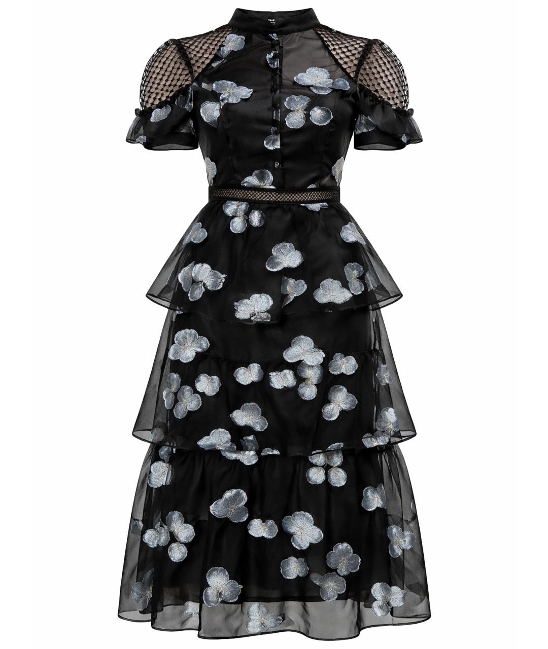 SELF-PORTRAIT Мульти полиэстеровое коктейльное платье, фото 1