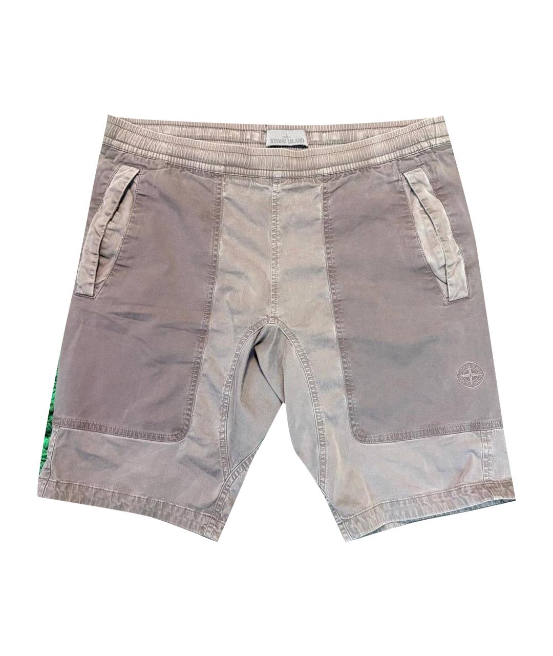 STONE ISLAND Антрацитовые хлопковые повседневные брюки, фото 1