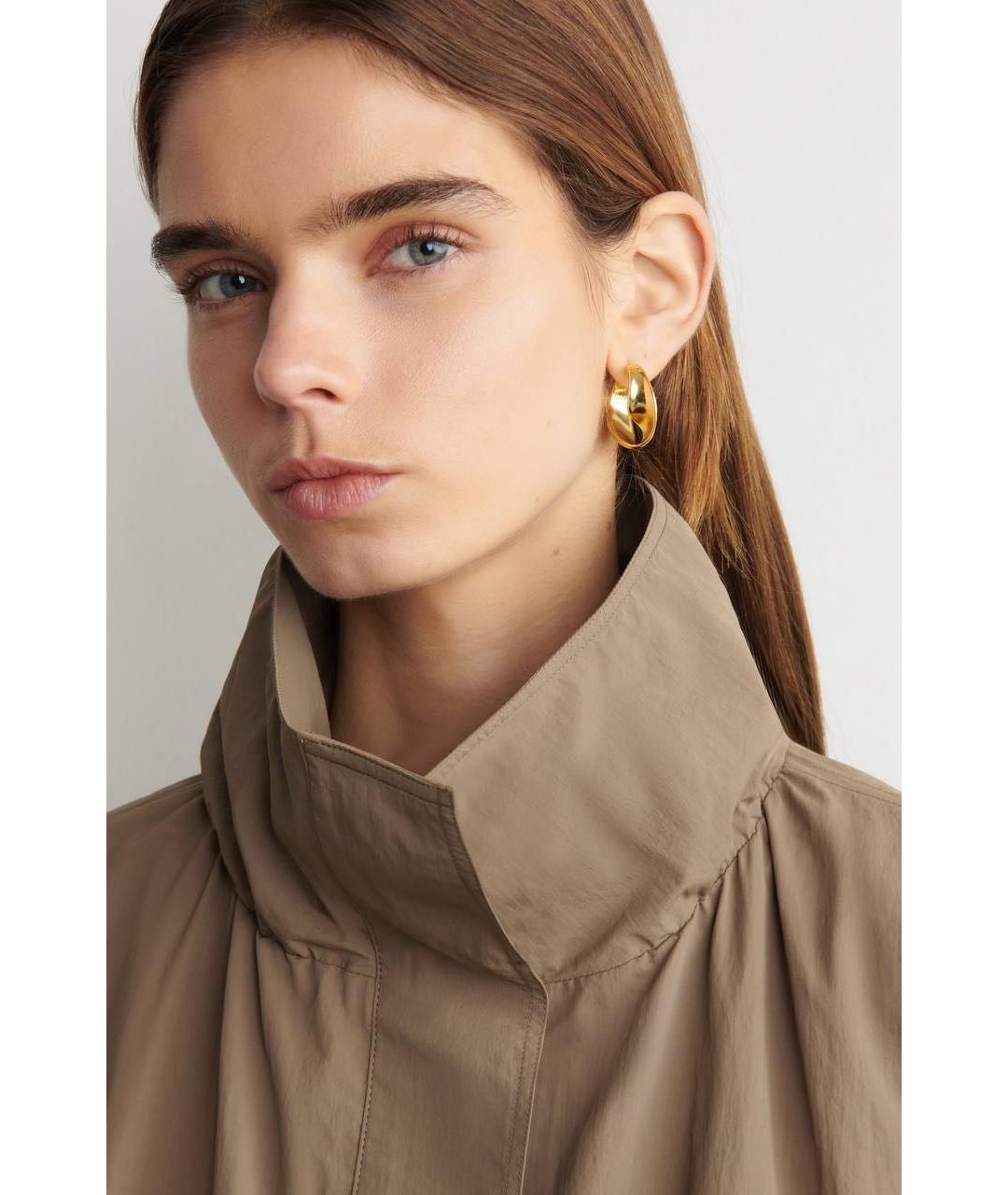 COS Бежевый хлопко-эластановый тренч/плащ, фото 5