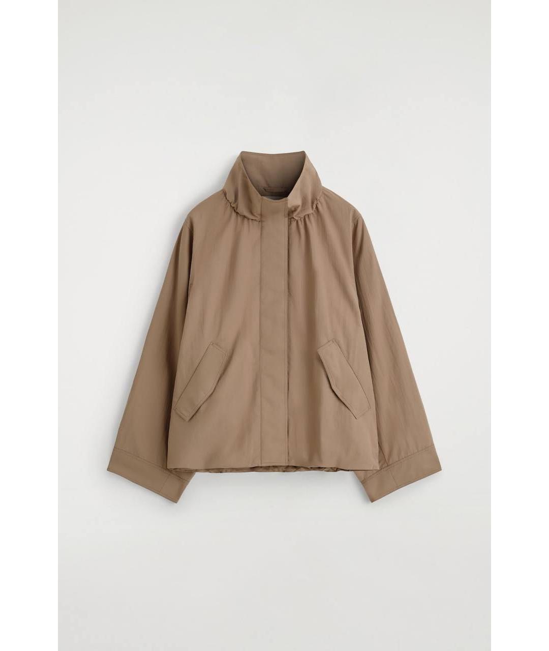 COS Бежевый хлопко-эластановый тренч/плащ, фото 6