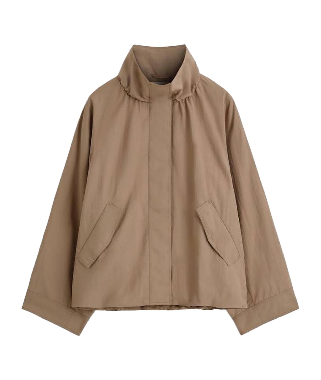 COS Бежевый хлопко-эластановый тренч/плащ, фото 1