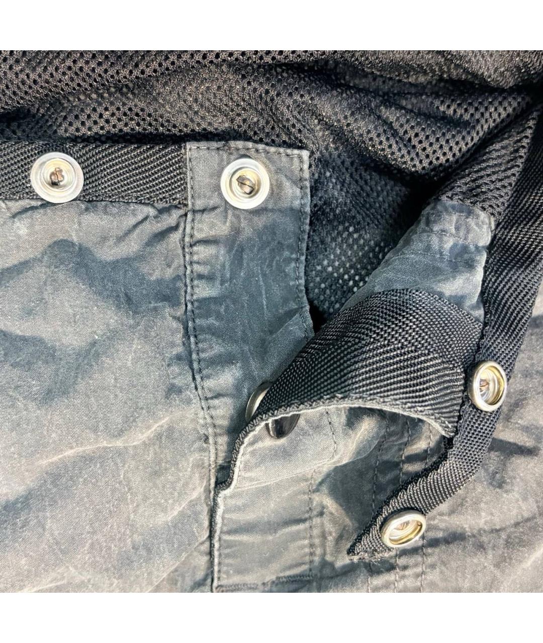 STONE ISLAND Антрацитовые хлопковые шорты, фото 4