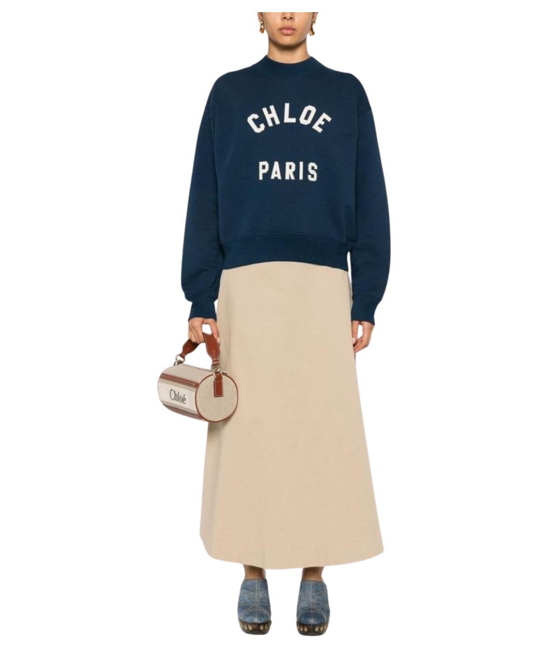CHLOE Синий хлопковый джемпер / свитер, фото 3