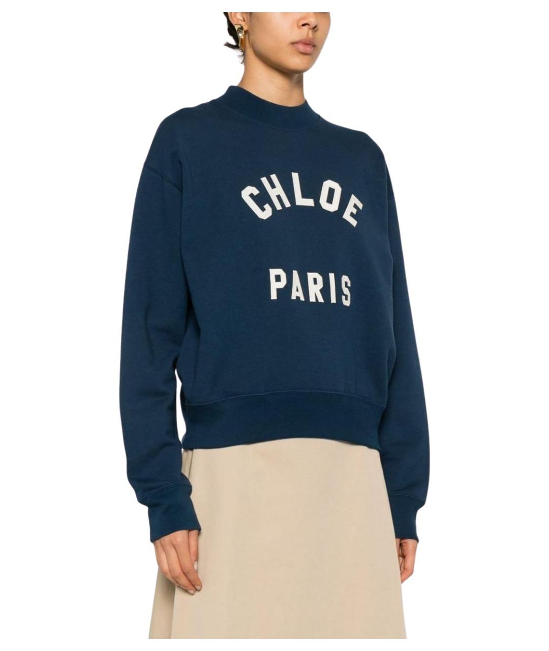 CHLOE Синий хлопковый джемпер / свитер, фото 2