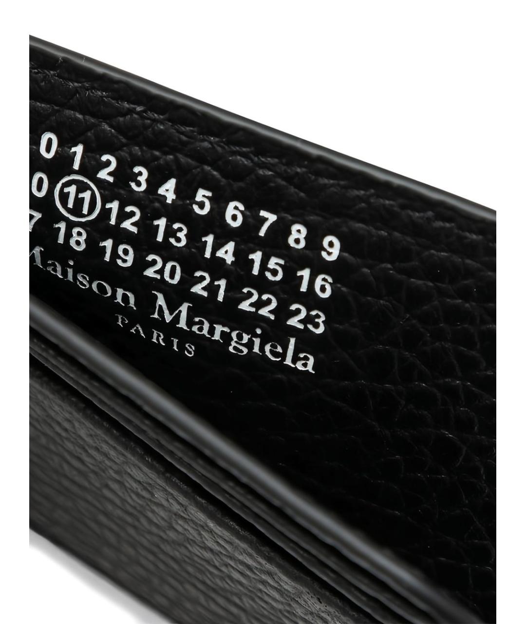 MAISON MARGIELA Черный кожаный кардхолдер, фото 2