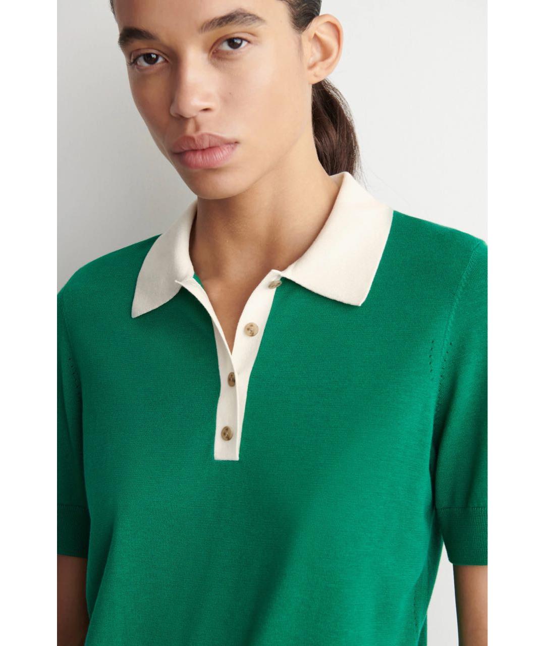 COS Зеленый хлопковый джемпер / свитер, фото 4