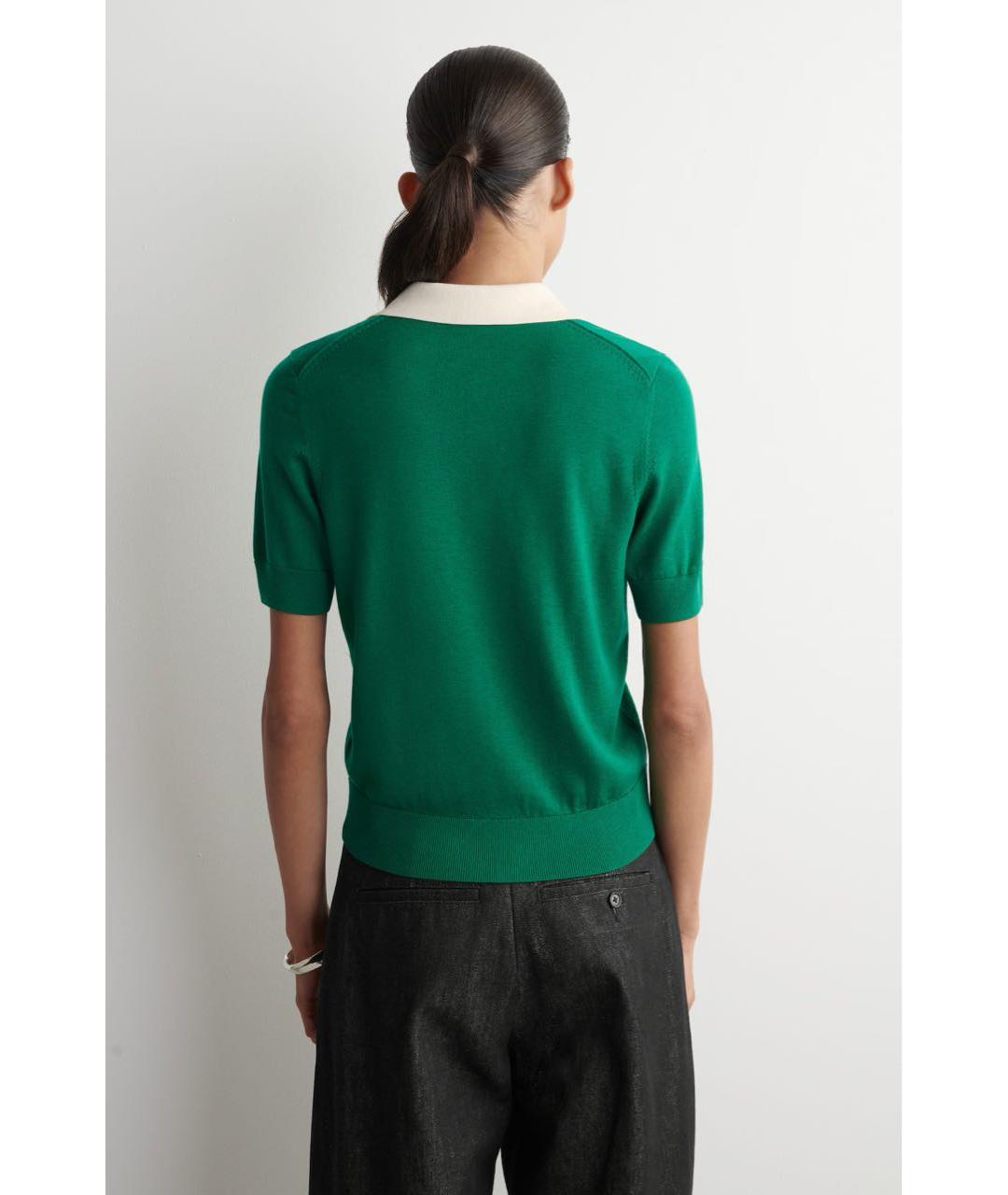 COS Зеленый хлопковый джемпер / свитер, фото 5