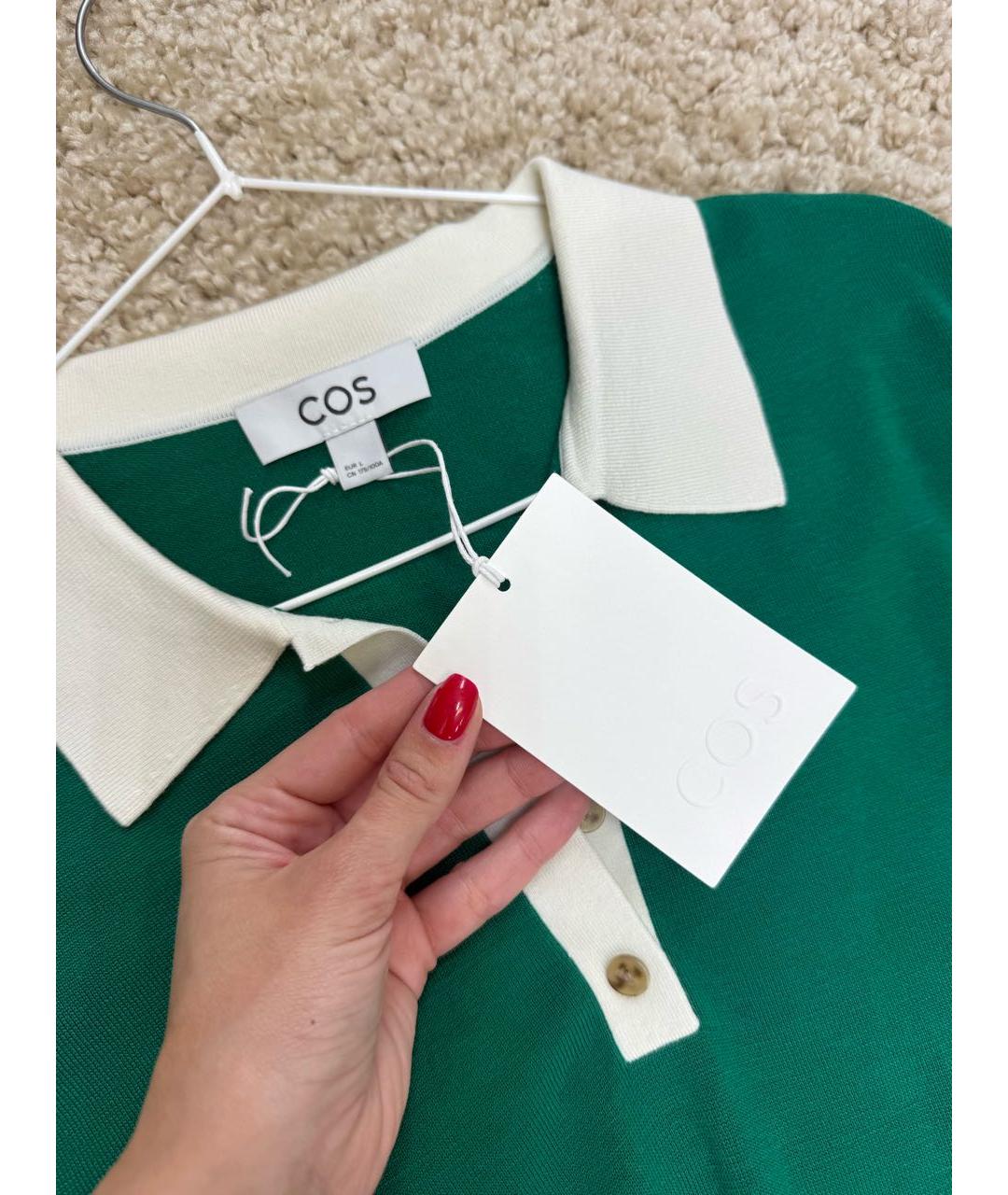 COS Зеленый хлопковый джемпер / свитер, фото 3