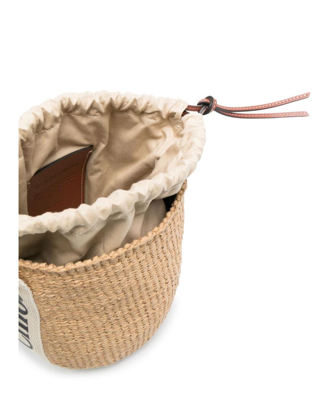 CHLOE Бежевая кожаная сумка тоут, фото 2