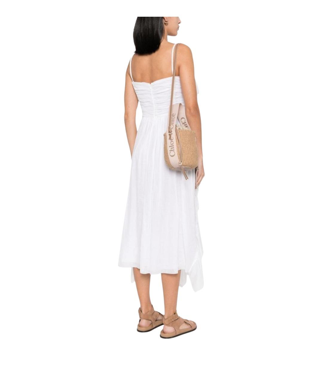 CHLOE Бежевая кожаная сумка тоут, фото 4