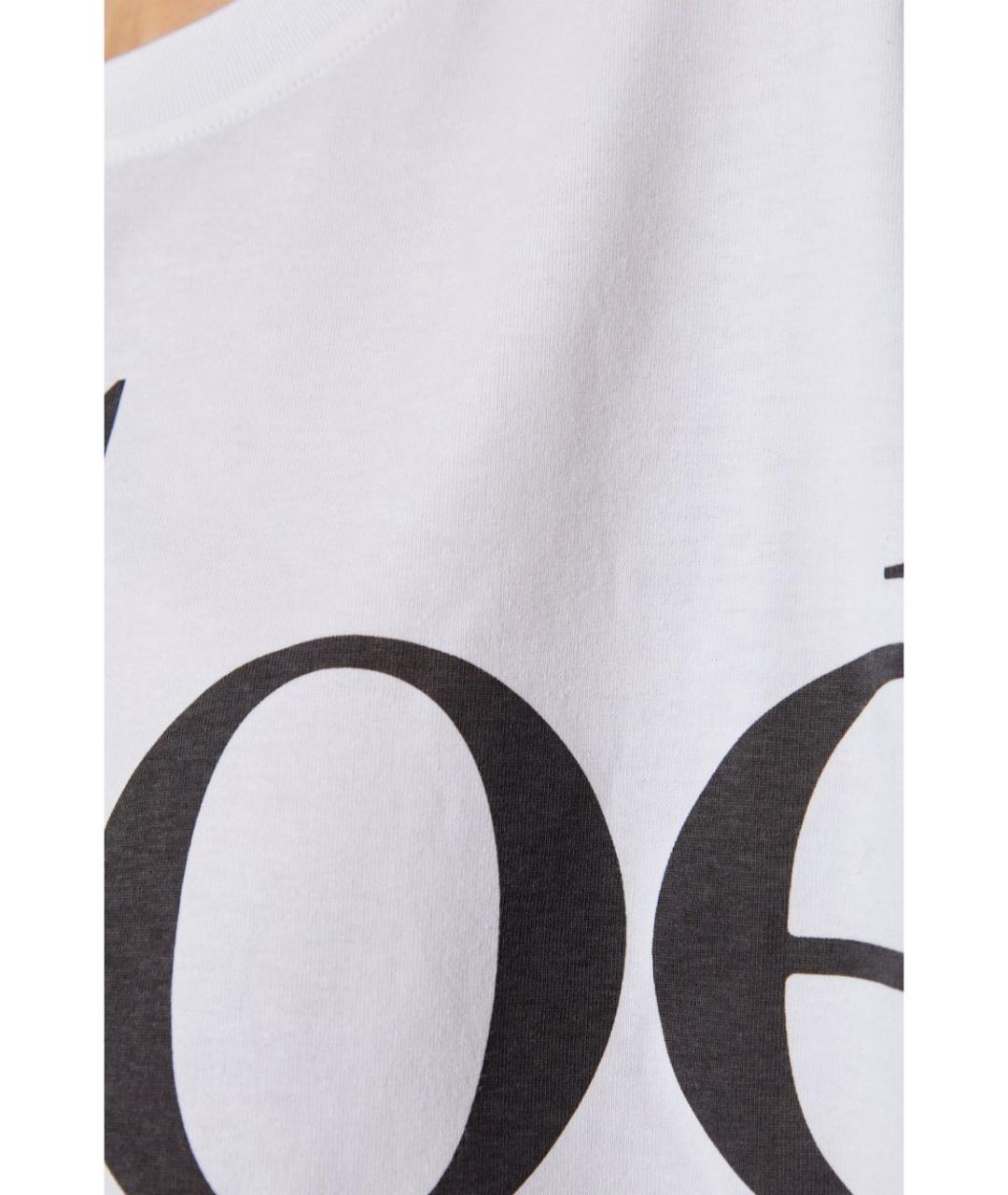 CHLOE Белая хлопковая футболка, фото 5